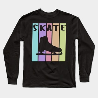 Vintage pastel ice skate Long Sleeve T-Shirt